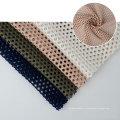 Tissu de polyester à tricot à tricot à tricot noir